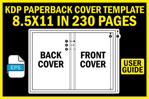 KDP Cover Template 8.5X11 in 230 Pages Graphic by POD Resources ...