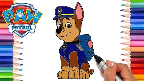 Paw Patrol Chase Coloring Pages