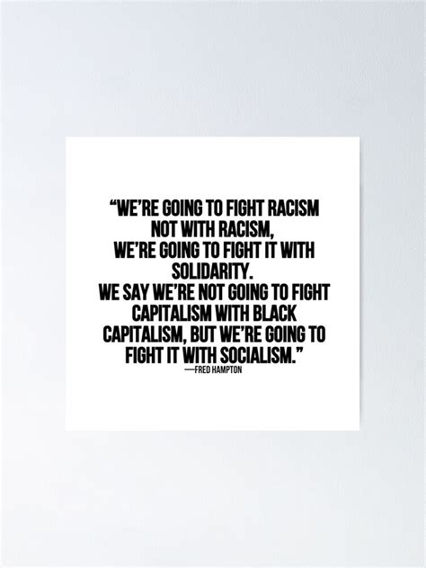 " Fred Hampton Quotes / Fred Hampton American Black Panther Party activist " Poster for Sale by ...