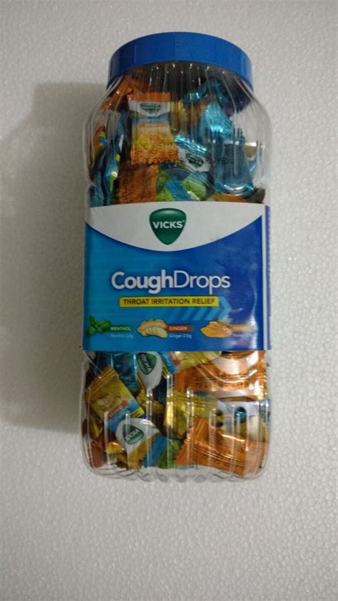 Vicks Cough Drops 3 Flavors Menthol, Honey & Ginger - 190 Pcs