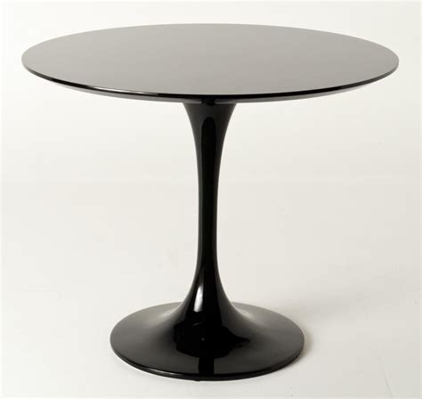 Milano Republic Furniture - Replica Tulip Table - Black Fiberglass ...