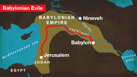 Babylonian Captivity Map