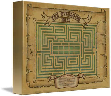 Overlook Hotel Maze Map by Dave Delisle