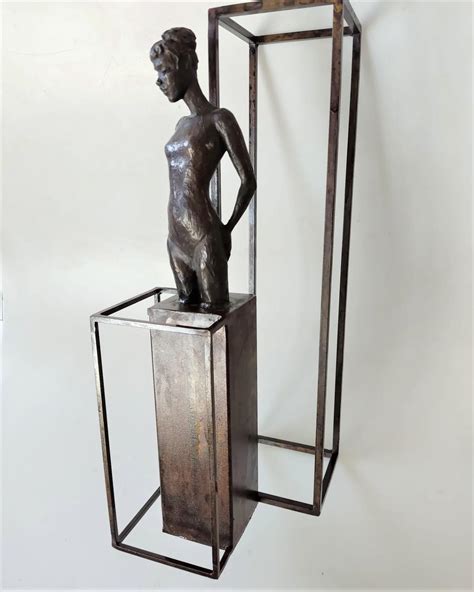 Joan Artigas Planas - "Paulova II" contemporary bronze table, mural sculpture figurative ballet ...