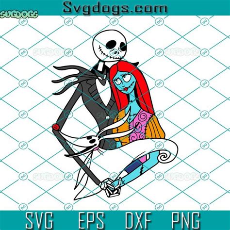 Jack And Sally Halloween SVG, Nightmare Before Christmas Jack SVG, Jack And Sally SVG DXF EPS PNG