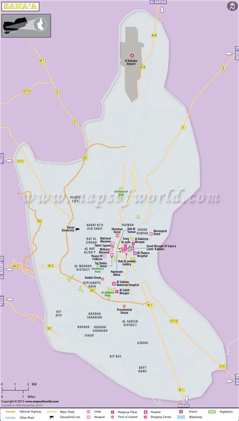 Sanaa Yemen Map