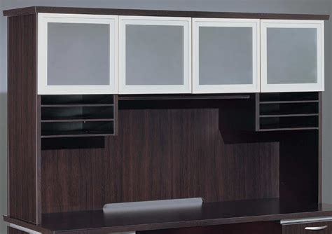 OVERHEAD STORAGE WITH FROSTED GLASS DOORS - Used Office Furniture Chicago Store: Millenium ...