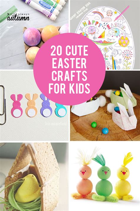 20 adorable Easter crafts for kids {easy + fun!} - It's Always Autumn