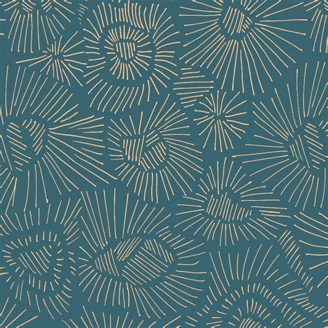 Abstract Teal Wallpaper - Peel and Stick - The Wallberry