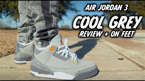 Air Jordan 3 COOL GREY On Feet REVIEW *WATCH BEFORE YOU BUY* - YouTube