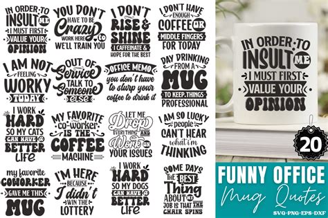 Sarcastic Coffee Mug Quotes Bundle Graphic by CraftArt · Creative Fabrica