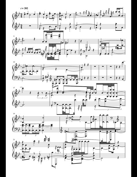 A score sheet music for Piano download free in PDF or MIDI