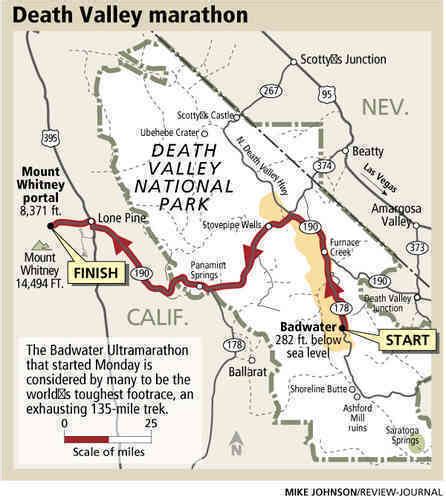 BADWATER ULTRAMARATHON FROM DEATH VALLEY, CALIFORNIA!!