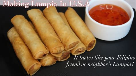 How To Make Lumpia | Making Lumpia in USA | Wrapping and Frying Lumpia - YouTube