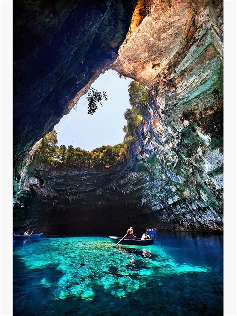 "Boat ride in Melissani cave-lake" Poster by Cretense72 | Redbubble