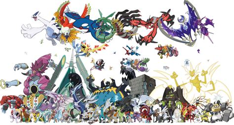 All Legendary Mythical UB Pokemon PNG by DavidBksAndrade on DeviantArt