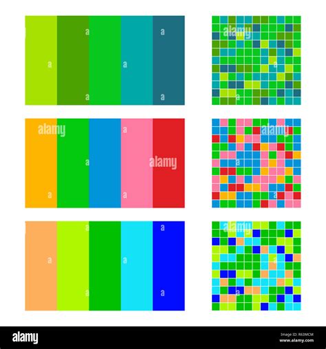 color palette set background. Harmony color combos spectrum Stock Photo - Alamy
