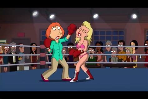 Cartoon Girls Boxing Database: Family Guy - Season 9 Episode 5: Baby, You Knock Me Out