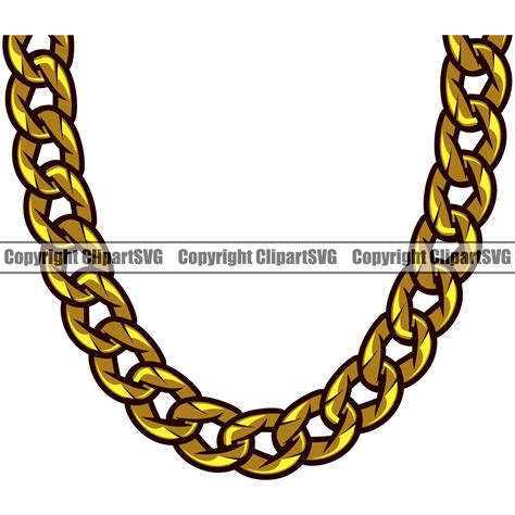 Gold Chain Link Necklace Jewelry Shiny Bling Rich Wealth Cash - Etsy Norway
