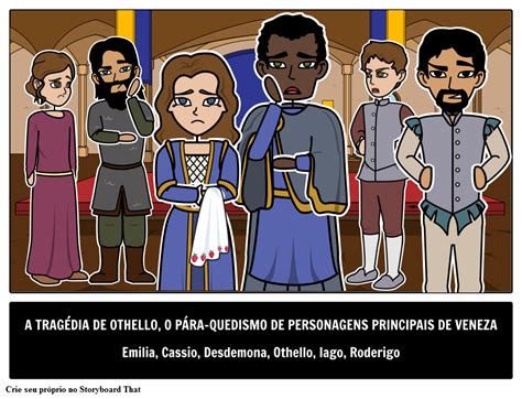 Othello Personagens Principais Storyboard par pt-examples