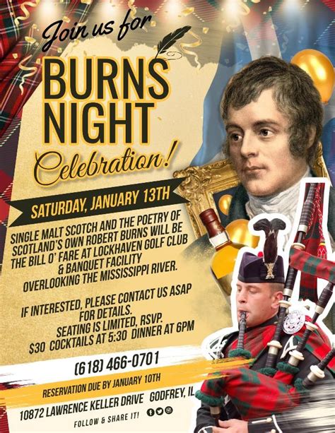 Burns Night Celebration! @ Heinrich's at Lockhaven Godfrey IL ...