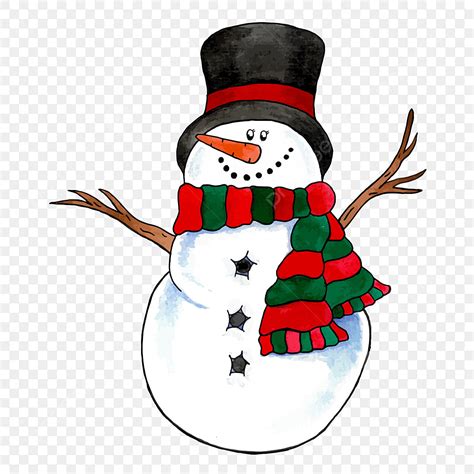 Winter Snowman Clipart Transparent PNG Hd, Vector Illustration ...