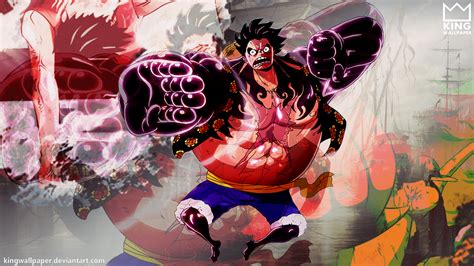 Luffy Gear 4 Wallpaper - @kingwallpaper by Kingwallpaper on DeviantArt