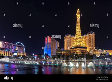 Las Vegas strip at night Stock Photo - Alamy