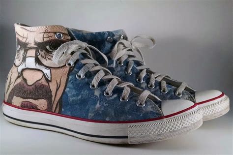 BREAKING BAD - Walter White Converse Sneakers by THE AVE Size 1O Shoes ...