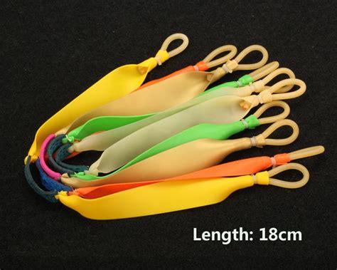 Natural Latex Slingshots Flat Rubber Bands Band Hunting Slingshot Catapult-in Bow & Arrow from ...