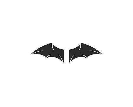 Bat Ilustration Logo Vector Template, Cartoon, Animal, Outline PNG and ...