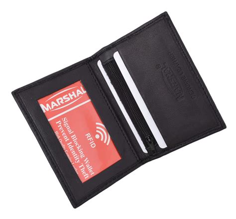 RFID Blocking Slim Thin Premium Leather Credit Card ID Mini Wallet Hol - menswallet