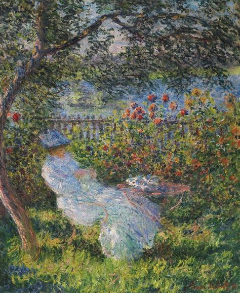 Claude Monet 1840 - 1926 ALICE HOSCHEDE THE GARDEN Painting by Claude ...