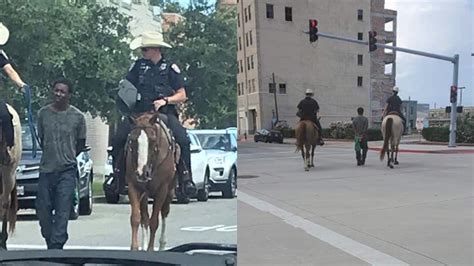 Texas Police Apologize for Viral Photo of Mounted Officers Leading ...