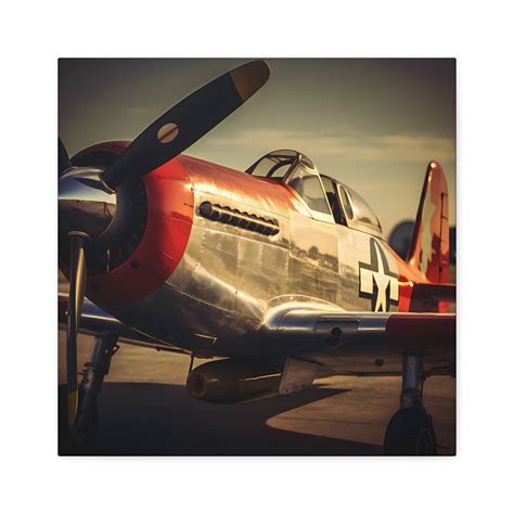 North American P-51 Mustang Painting Fine Art Print Canvas Gallery ...