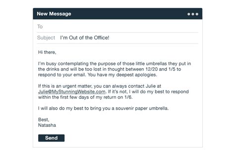 7 best out of office message examples you can use