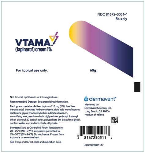 VTAMA by Dermavant Sciences, Inc. / Glaxo Operations UK Ltd VTAMA- tapinarof cream