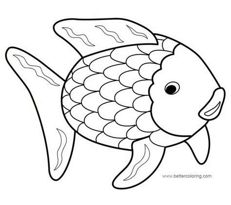 Free Printable Coloring Page Rainbow Fish Cartoons Cakepins Com Fish ...