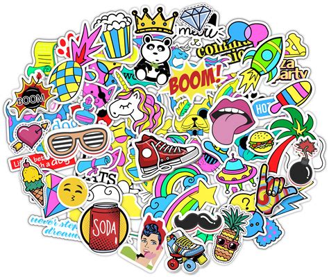 Stickerbomb 400 stickers graffiti macbook iphone skateboard vinyl decals pop art