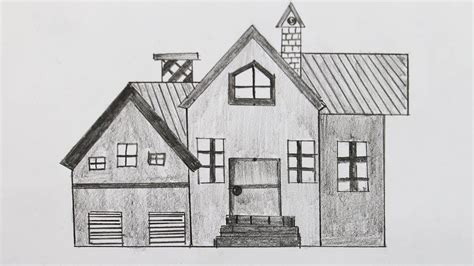 simple house pencil drawing - Lavern Keeler