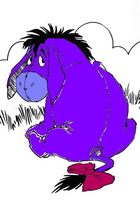 hes a purple eeyore | Eeyore pictures, Eeyore, Purple