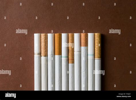 Different products from tobacco cigarettes with filters different ...