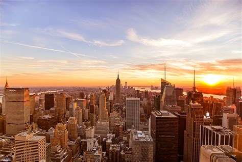 Bilder von New York City USA Himmel Sonnenaufgänge und