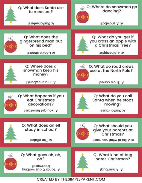 Christmas Jokes Kid-Friendly Printable