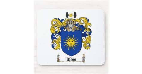 HESS FAMILY CREST - HESS COAT OF ARMS MOUSE PAD | Zazzle