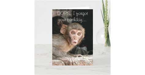 Monkey Birthday Card Sayings - Printable Cards