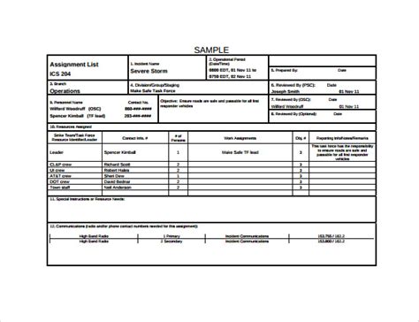 FREE 9+ Sample Incident Action Plan Templates in PDF | MS Word