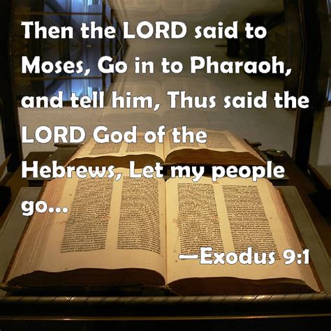 Moses And Pharaoh Let My People Go