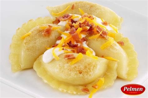 Potato with Cheddar Cheese & Bacon Perogies 500gr – Pelmen Foods Canada