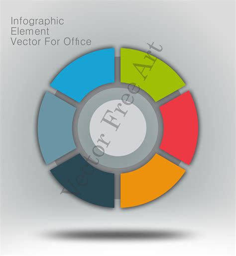 Circle Infographic Pie Chart - Vector For Office | Free Vector